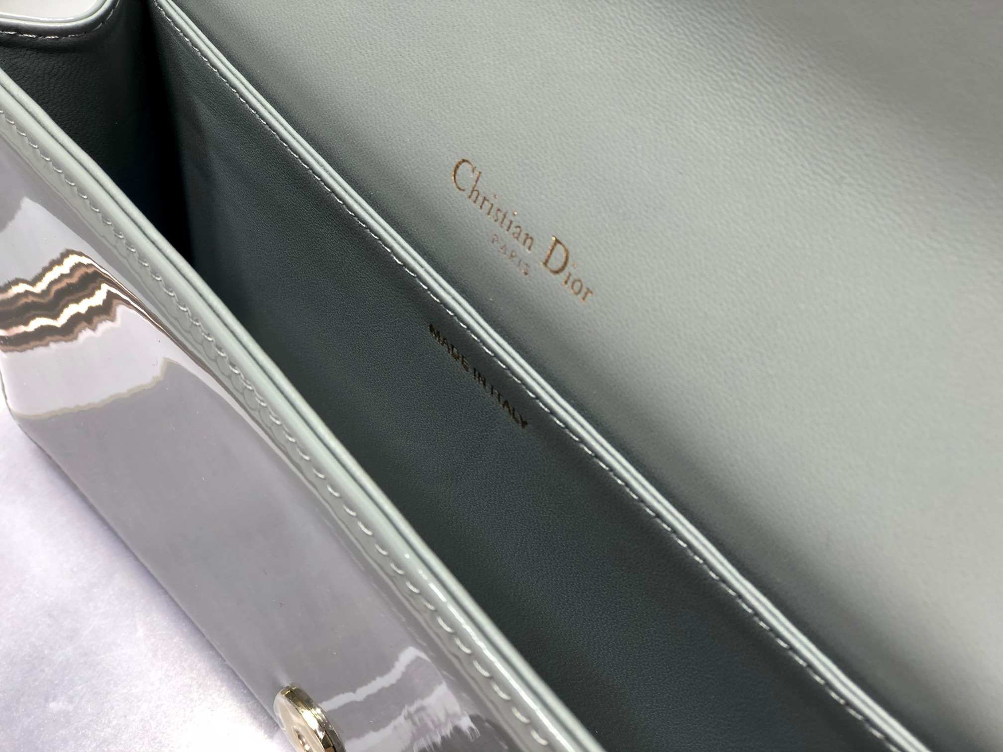 Lady Dior Pouch Cloud Blue Cannage 8.5 x 4.5 x 1 inches