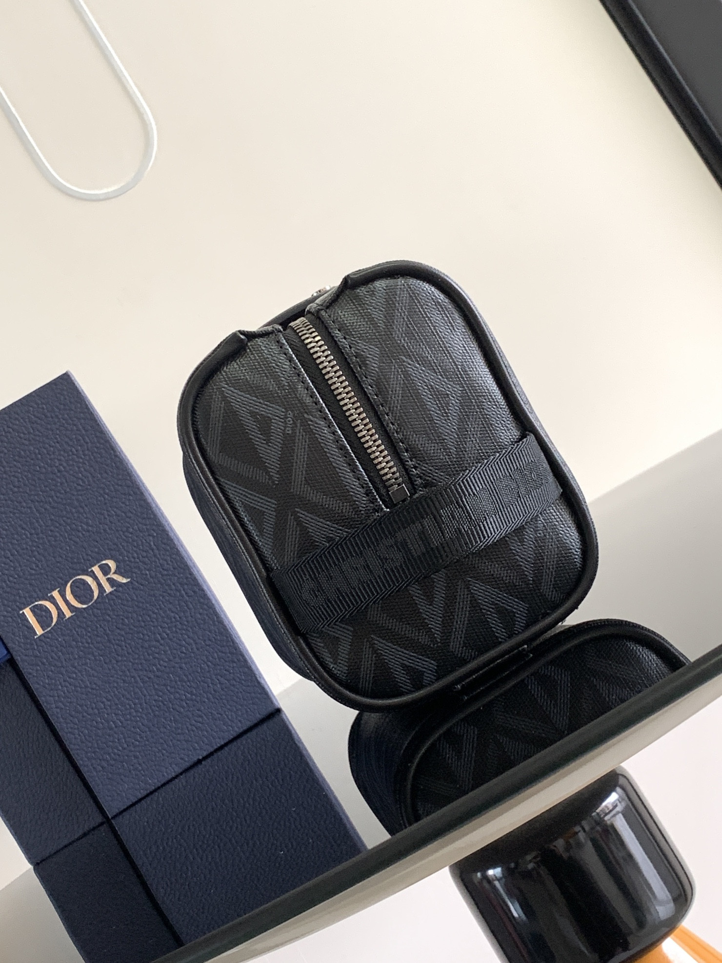 Dior Lingot Toiletry Bag Mirage Technical Fabric 8.5 x 5 x 4 inches