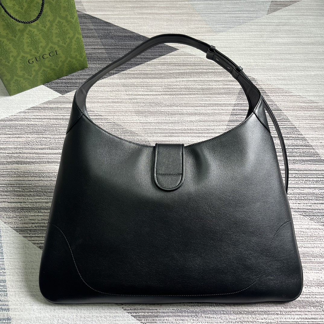 GUCCI APHRODITE LARGE SHOULDER BAG BLACK 18"W x 11.8"H x 0.8"D