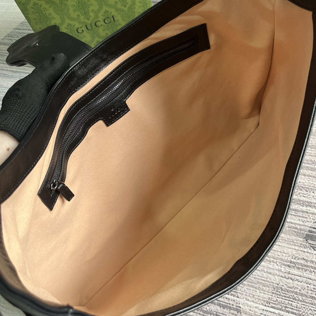 GUCCI APHRODITE LARGE SHOULDER BAG BLACK 18"W x 11.8"H x 0.8"D