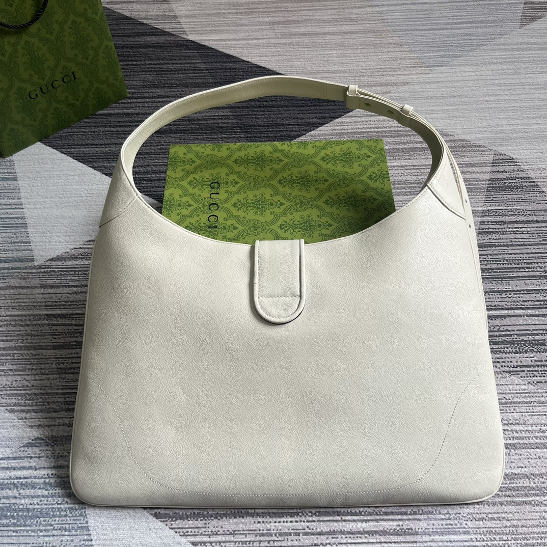 GUCCI APHRODITE LARGE SHOULDER BAG WHITE 18"W x 11.8"H x 0.8"D