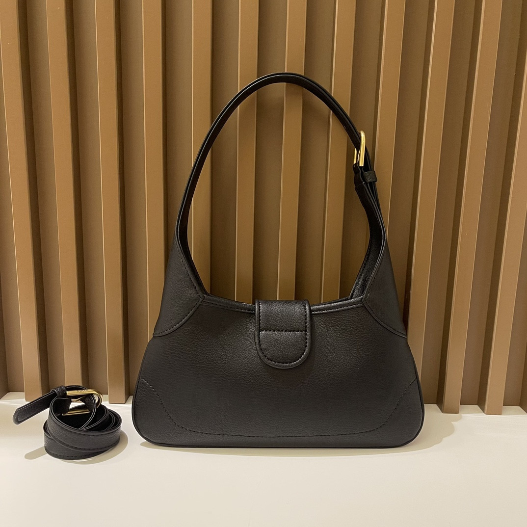 GUCCI APHRODITE SHOULDER BAG BLACK 27 X 13.5 X 2 cm