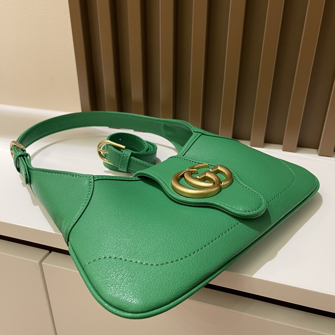 GUCCI APHRODITE SHOULDER BAG GREEN 27 X 13.5 X 2 cm