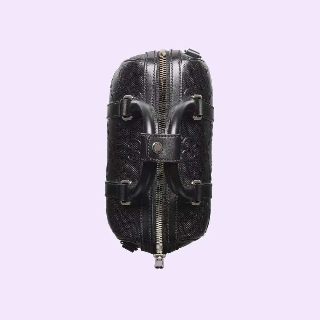 GUCCI JUMBO GG MINI DUFFLE BAG 8.6"W x 5.9"H x 4.9"D