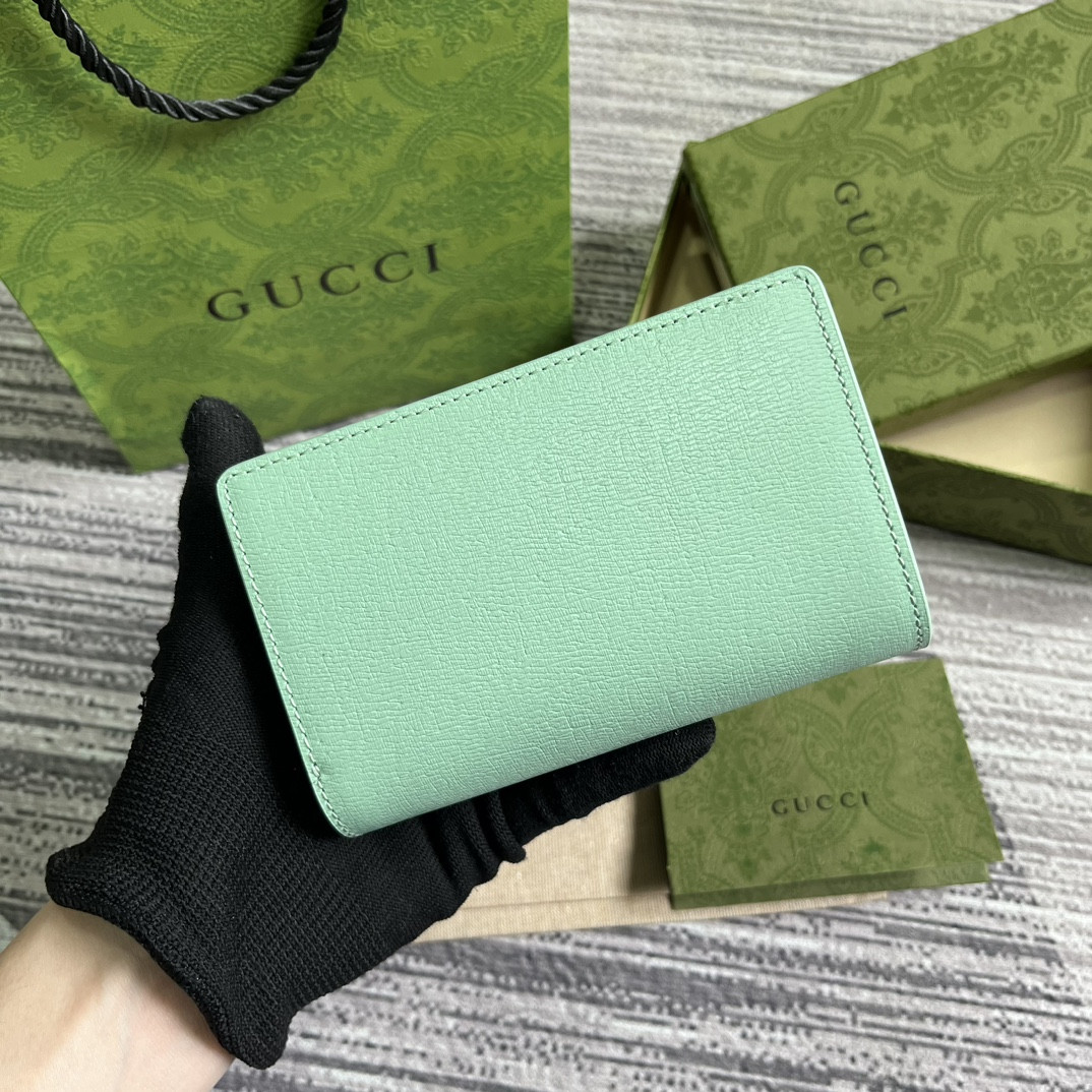 Gucci Script Zip-Around Wallet green 14 x 18.5 x 3cm