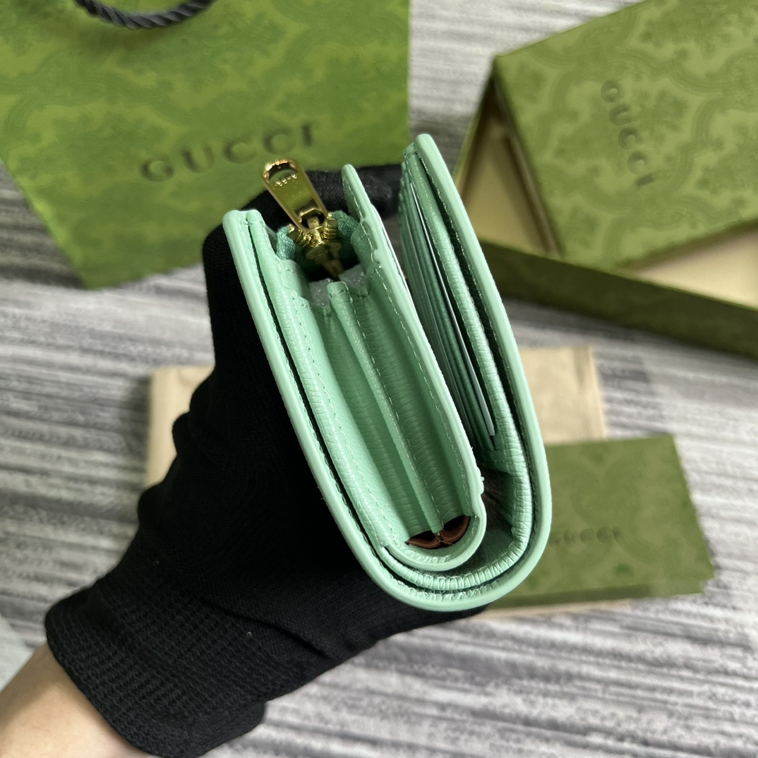 Gucci Script Zip-Around Wallet green 14 x 18.5 x 3cm