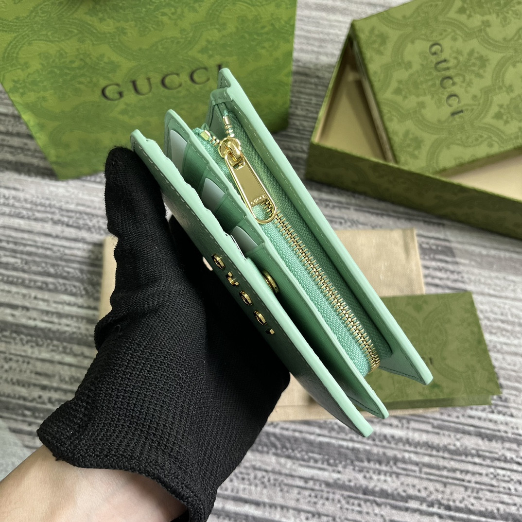 Gucci Script Zip-Around Wallet green 14 x 18.5 x 3cm