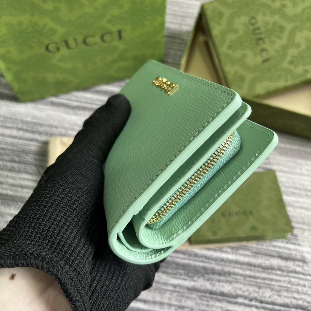 Gucci Script Zip-Around Wallet green 14 x 18.5 x 3cm