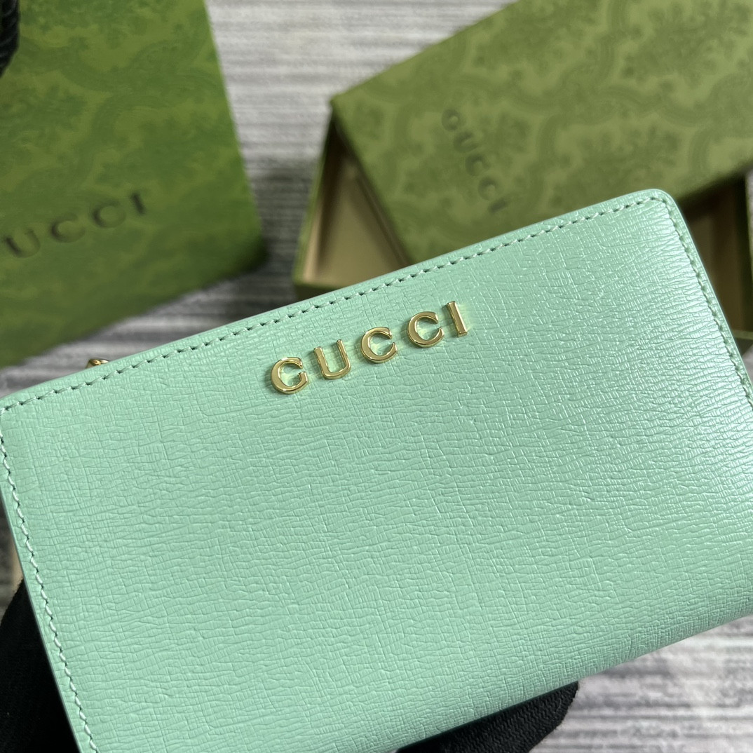 Gucci Script Zip-Around Wallet green 14 x 18.5 x 3cm