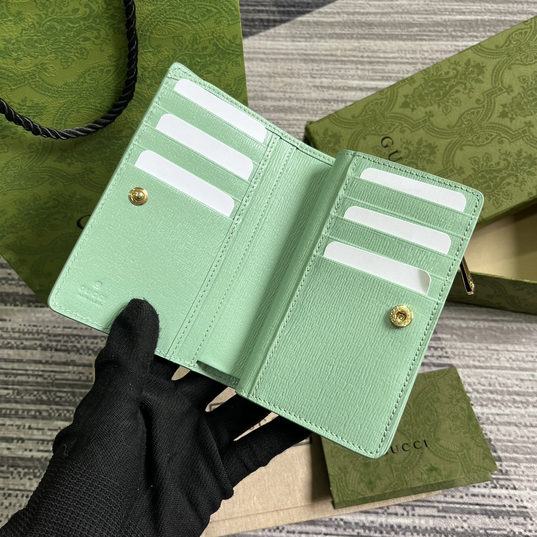 Gucci Script Zip-Around Wallet green 14 x 18.5 x 3cm