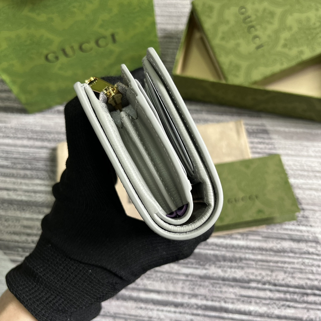 Gucci Script Zip-Around Wallet gray 14 x 18.5 x 3cm