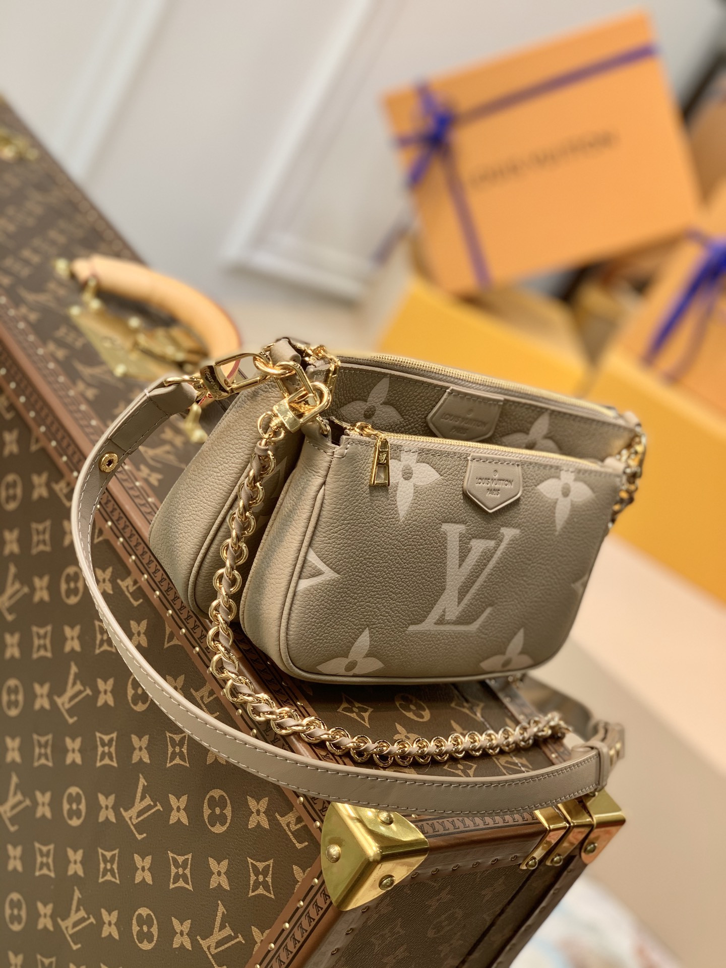 LOUIS VUITTON Multi Pochette Accessoires 9.4 x 5.3 x 1.6 inches