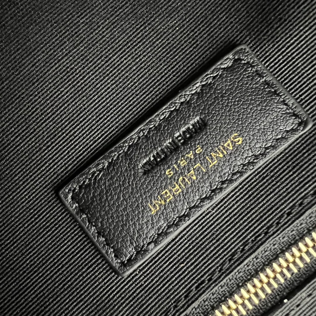 YSL NIKI MEDIUM SHOPPING IN SUEDE BROWN 12.9 X 10.6 X 4.5 INCHES