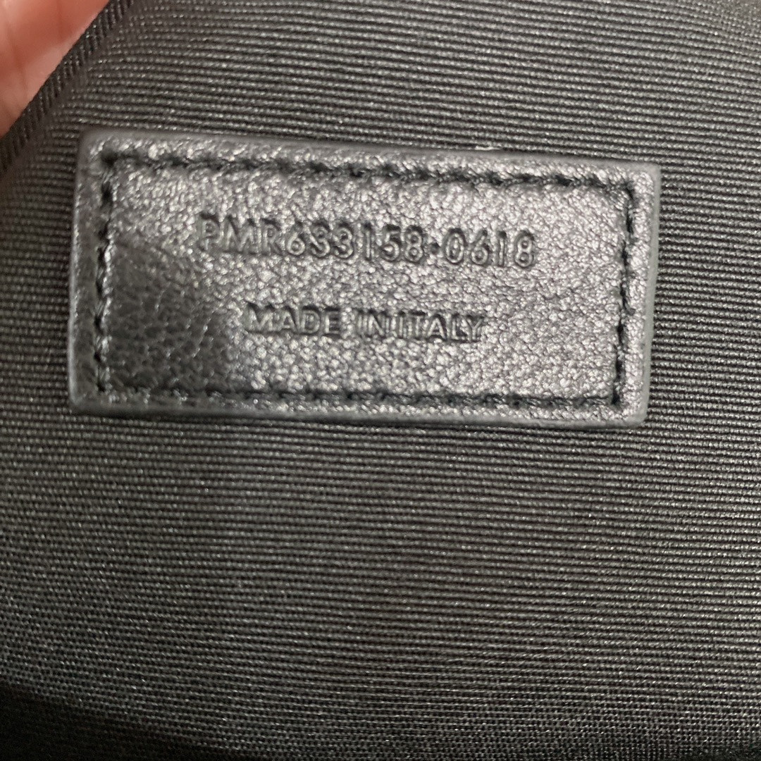 YSL NIKI MEDIUM IN VINTAGE LEATHER DARK BEIGE 11 X 7.8 X 3.3 INCHES