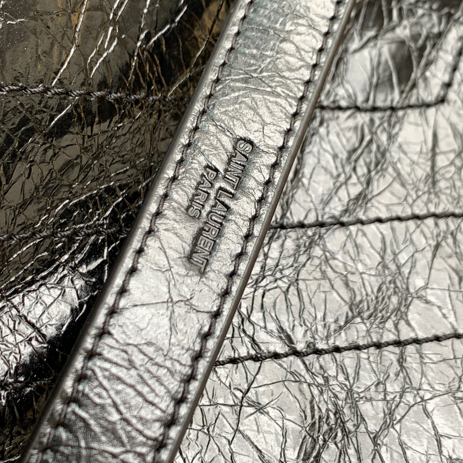 YSL NIKI SHOPPING IN VINTAGE LEATHER 12.9 X 10.6 X 4.5 INCHES