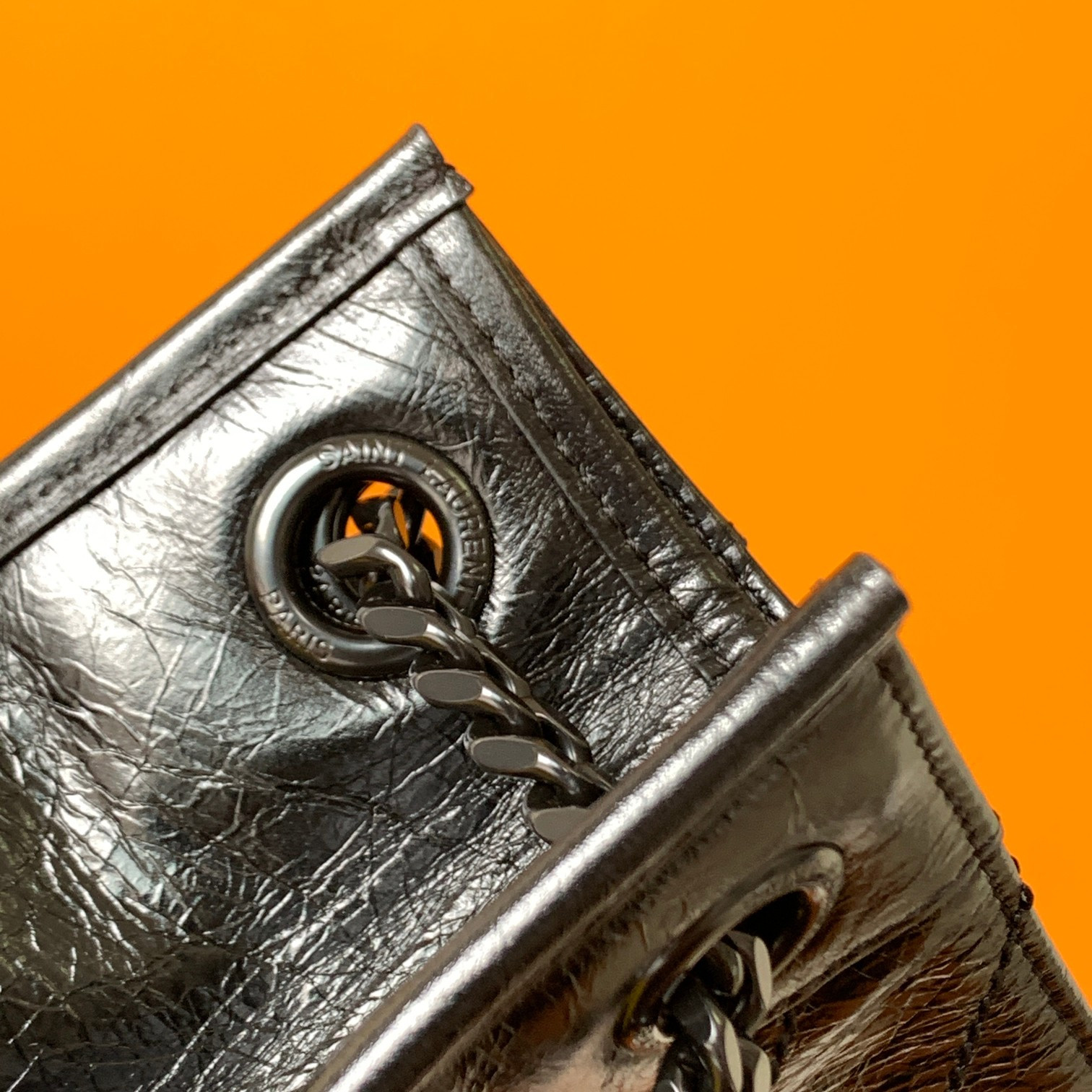 YSL NIKI SHOPPING IN VINTAGE LEATHER 12.9 X 10.6 X 4.5 INCHES