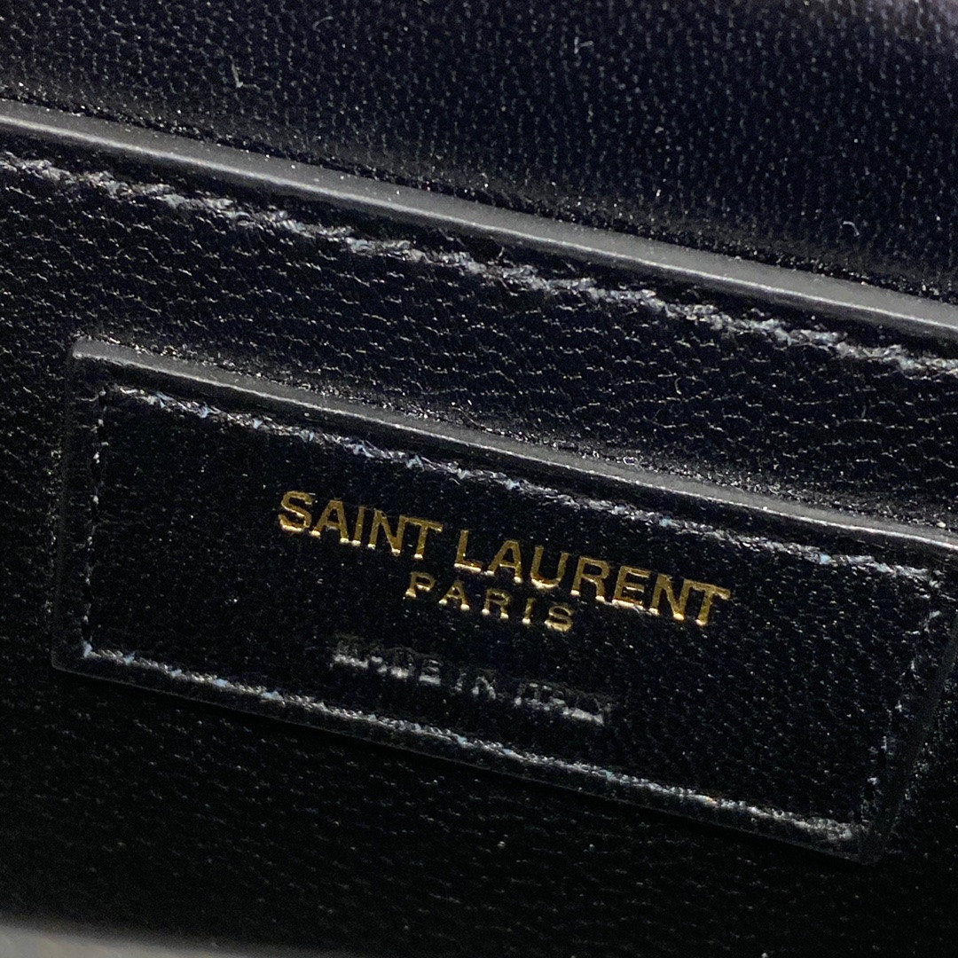 YSL SOLFERINO SMALL SATCHEL IN BOX SAINT LAURENT BLANC VINTAGE 7.4 X 5.1 X 1.9 INCHES