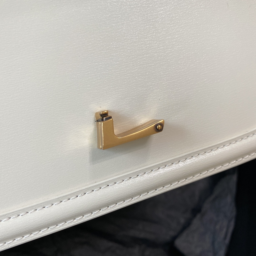 YSL SOLFERINO SMALL SATCHEL IN BOX SAINT LAURENT BLACK 7.4 X 5.1 X 1.9 INCHES