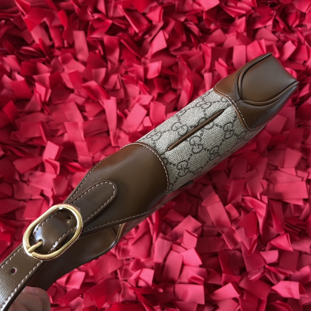 GUCCI JACKIE SMALL SHOULDER BAG 10.8"W x 7.5"H x 1.6"D