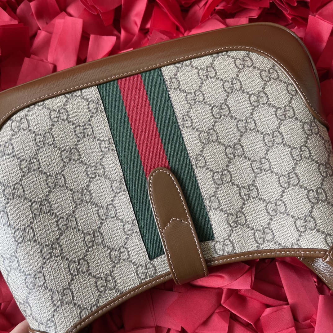 GUCCI JACKIE SMALL SHOULDER BAG 10.8"W x 7.5"H x 1.6"D