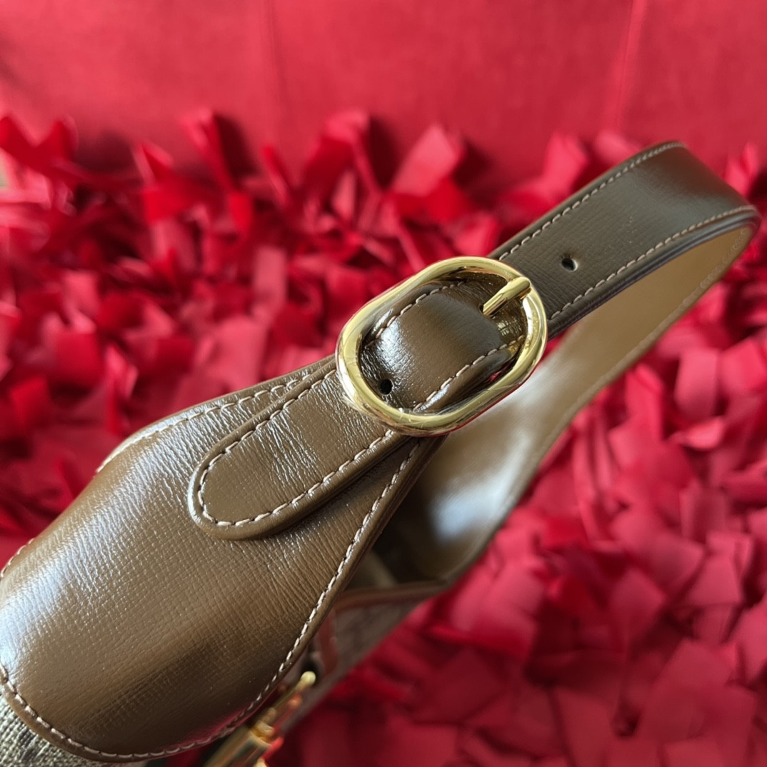 GUCCI JACKIE SMALL SHOULDER BAG 10.8"W x 7.5"H x 1.6"D