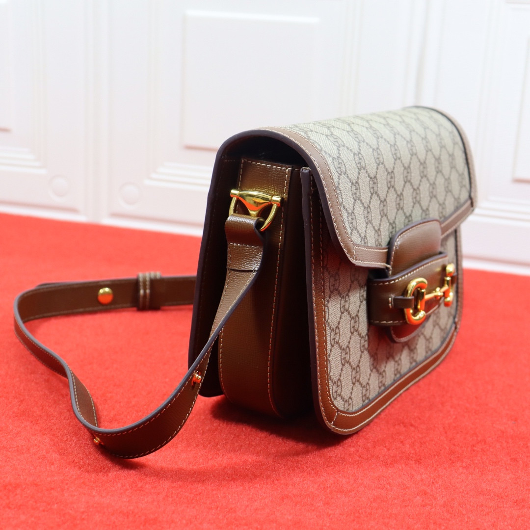 GUCCI HORSEBIT 1955 SHOULDER BAG 9.8"W x 7"H x 3.1"D