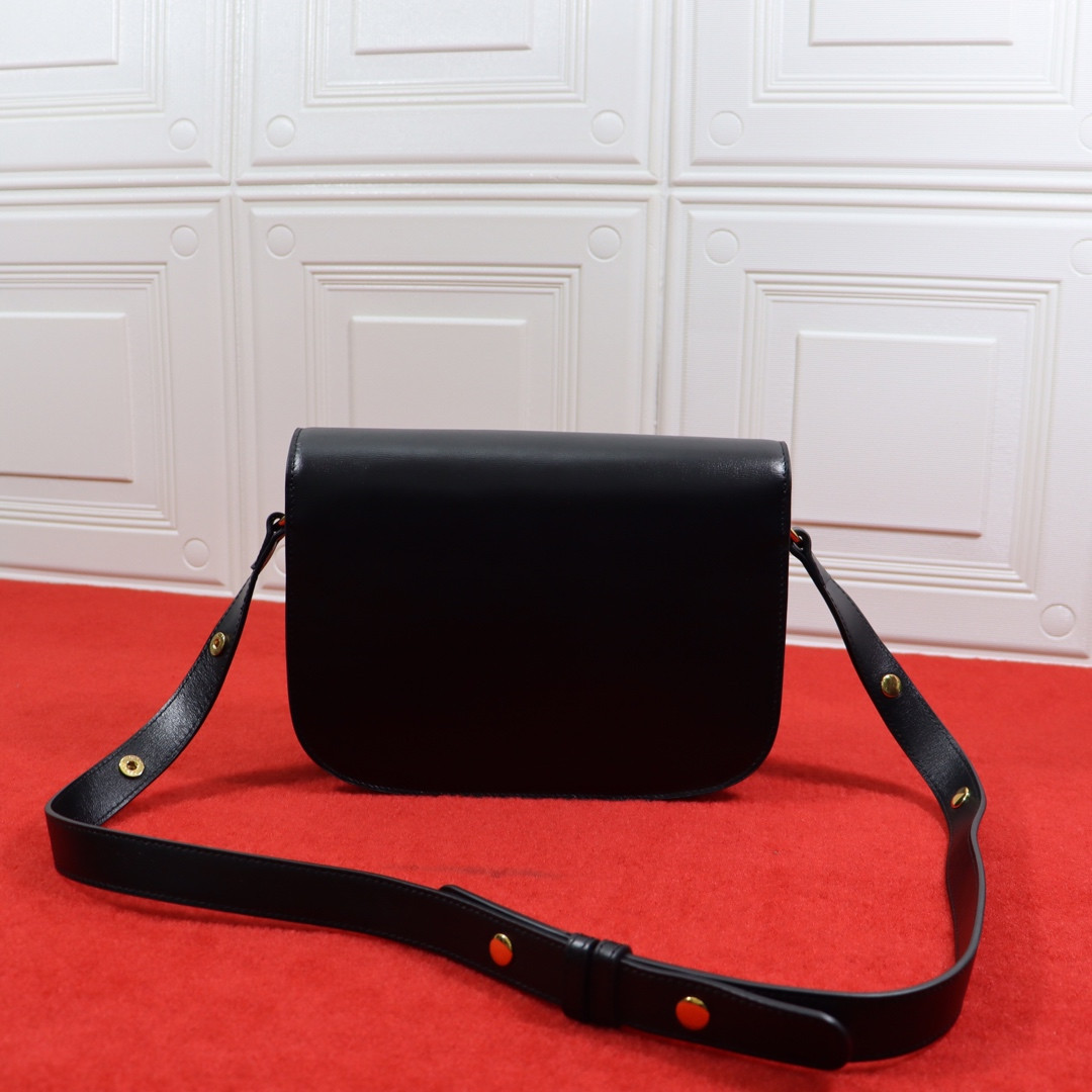 GUCCI HORSEBIT 1955 SHOULDER BAG BLACK 9.8"W x 7"H x 3.1"D