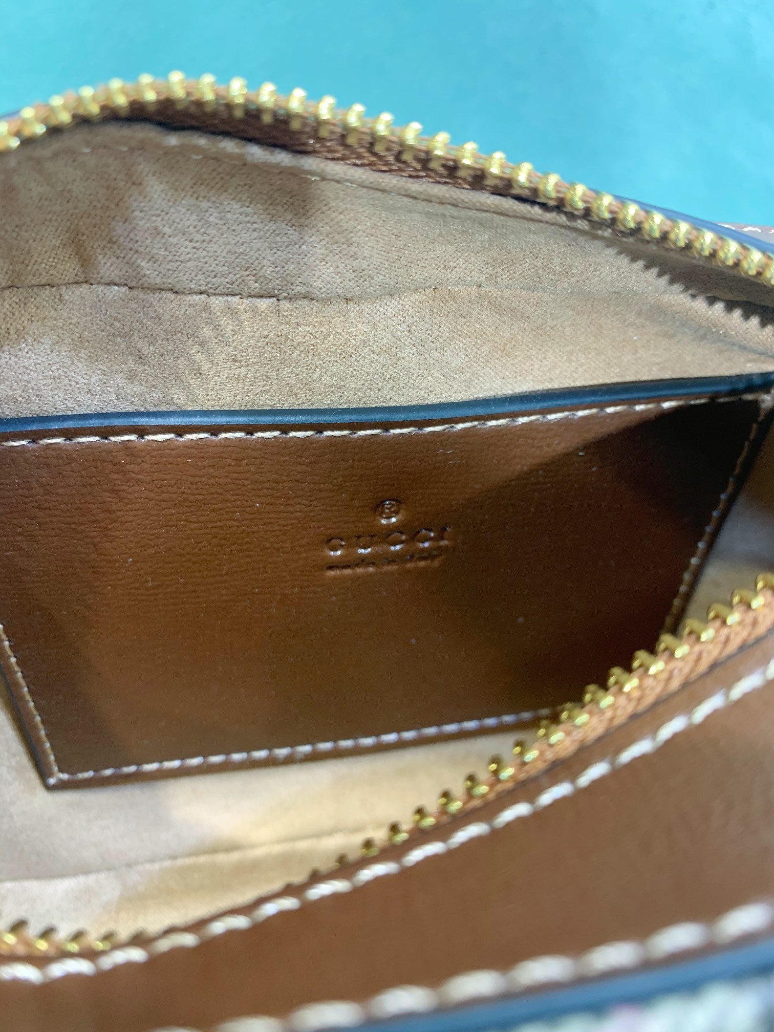 GUCCI HORSEBIT 1955 SMALL SHOULDER BAG Beige and ebony 7.9"W x 5.1"H x 2.4"D