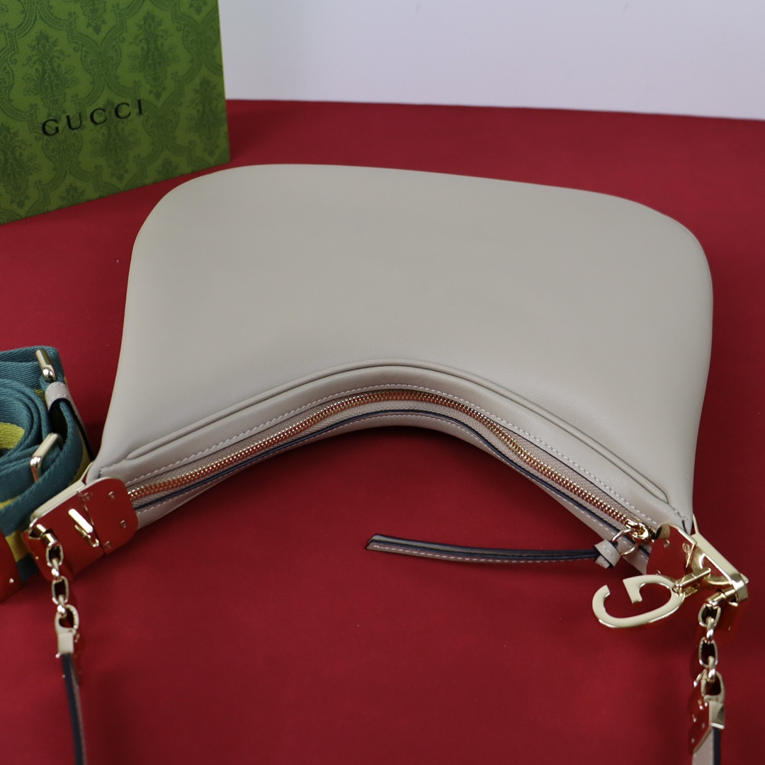 GUCCI ATTACHE MEDIUM SHOULDER BAG GRAY 13.8″W x 12.6″H x 2.4″D