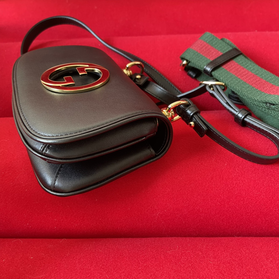 GUCCI BLONDIE MINI BAG BROWN 8.7"W x 5.1"H x 2.2"D