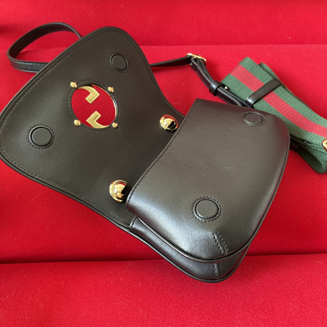 GUCCI BLONDIE MINI BAG BROWN 8.7"W x 5.1"H x 2.2"D