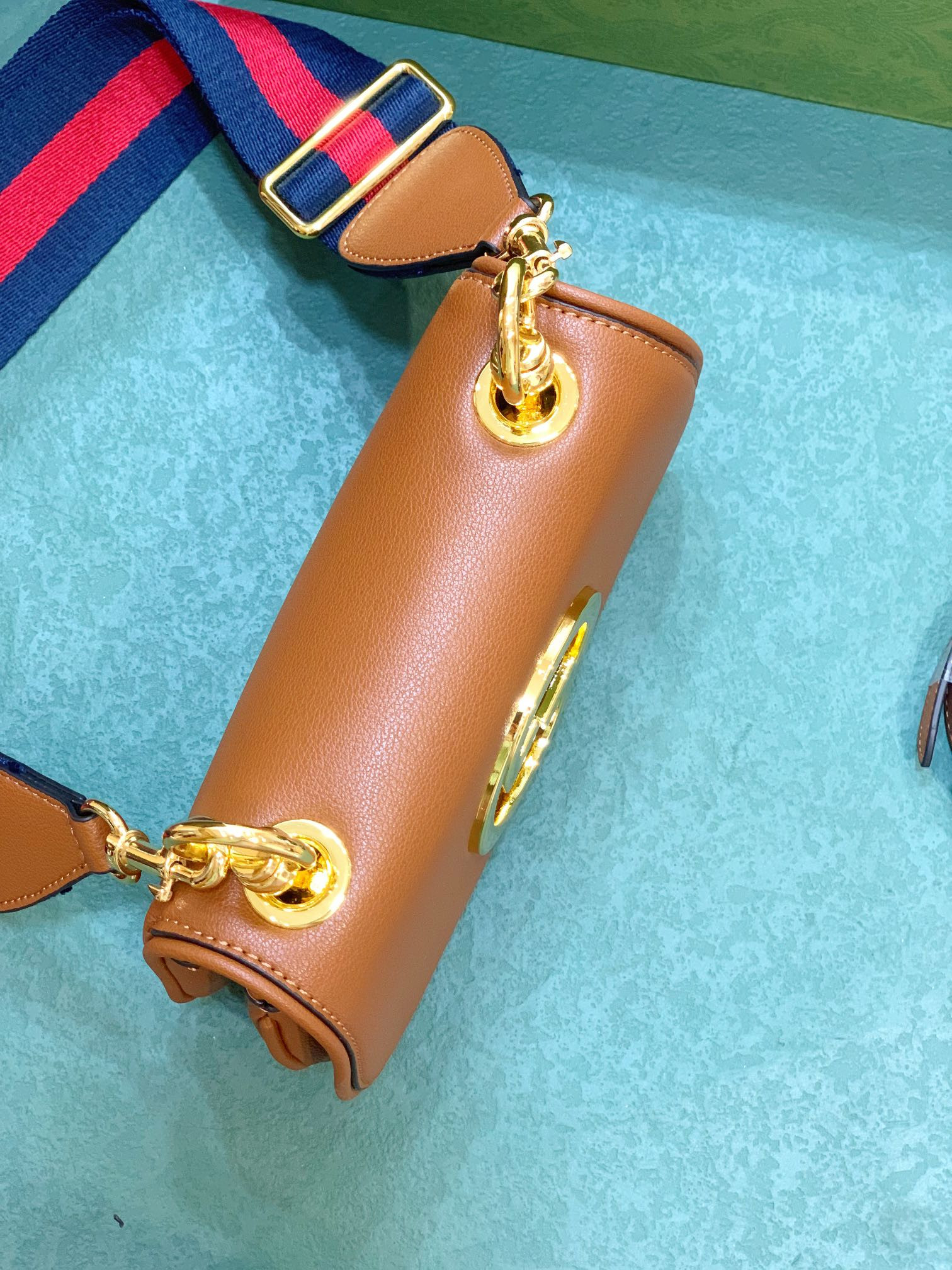 GUCCI BLONDIE MINI BAG COFFEE 8.7"W x 5.1"H x 2.2"D