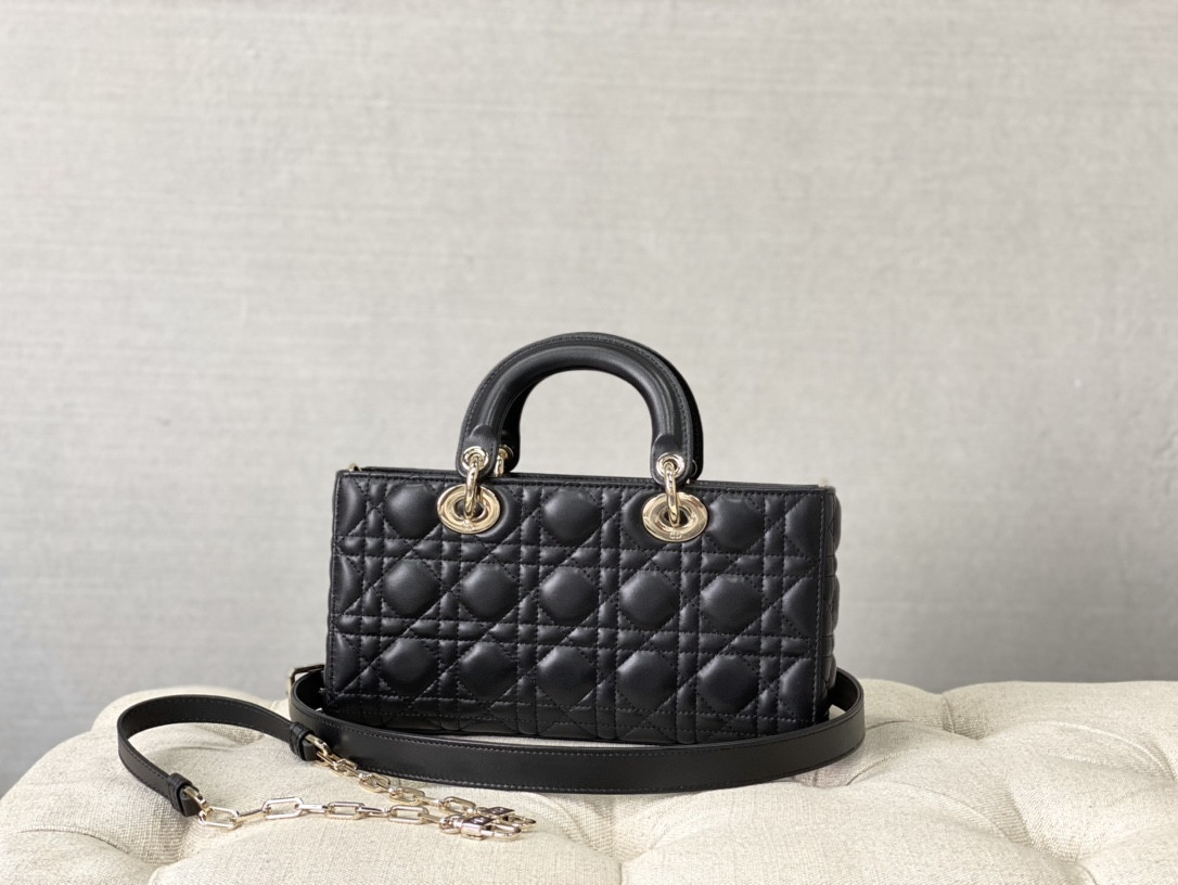 Dior Lady D-Joy bag medium BLACK 26 x 13.5 x 5 cm