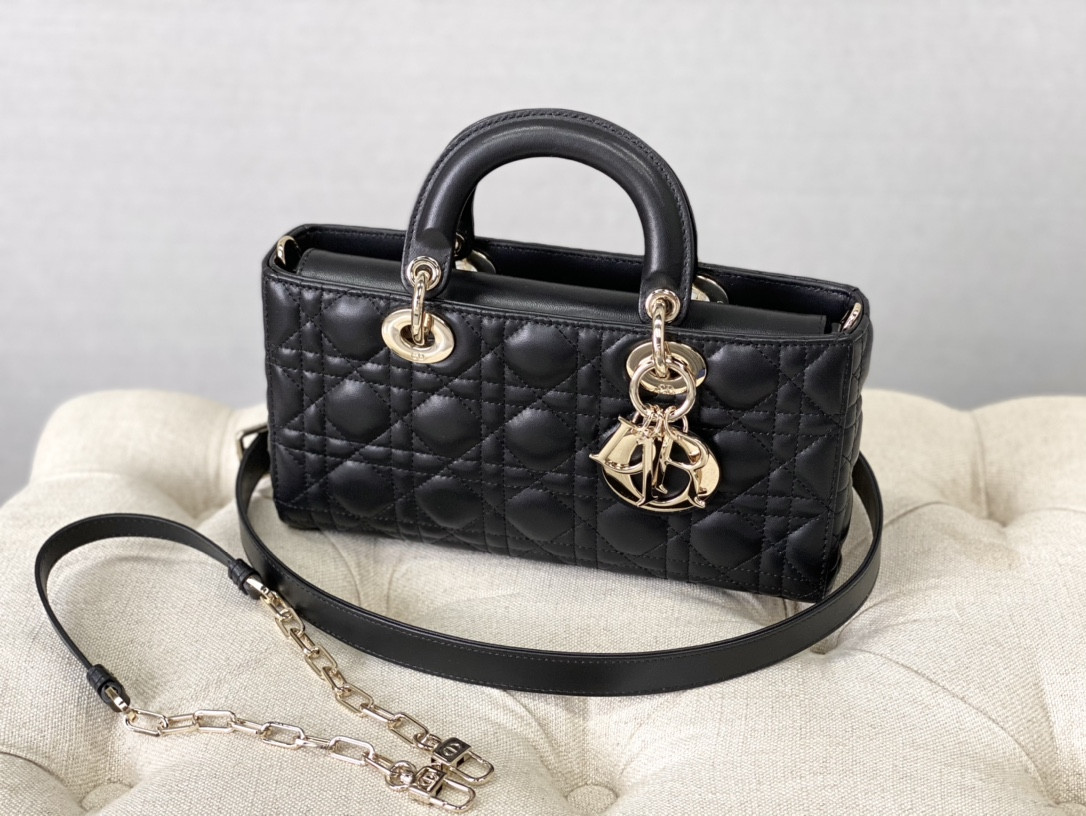 Dior Lady D-Joy bag medium BLACK 26 x 13.5 x 5 cm