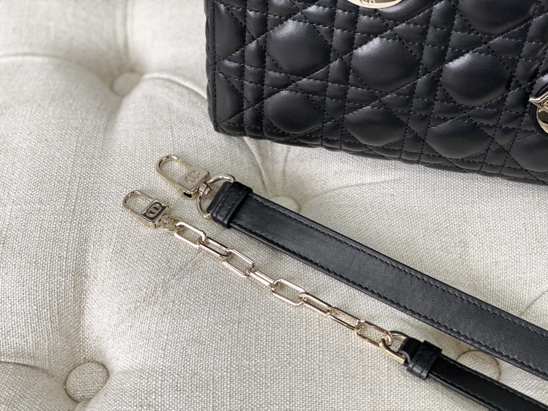 Dior Lady D-Joy bag medium BLACK 26 x 13.5 x 5 cm