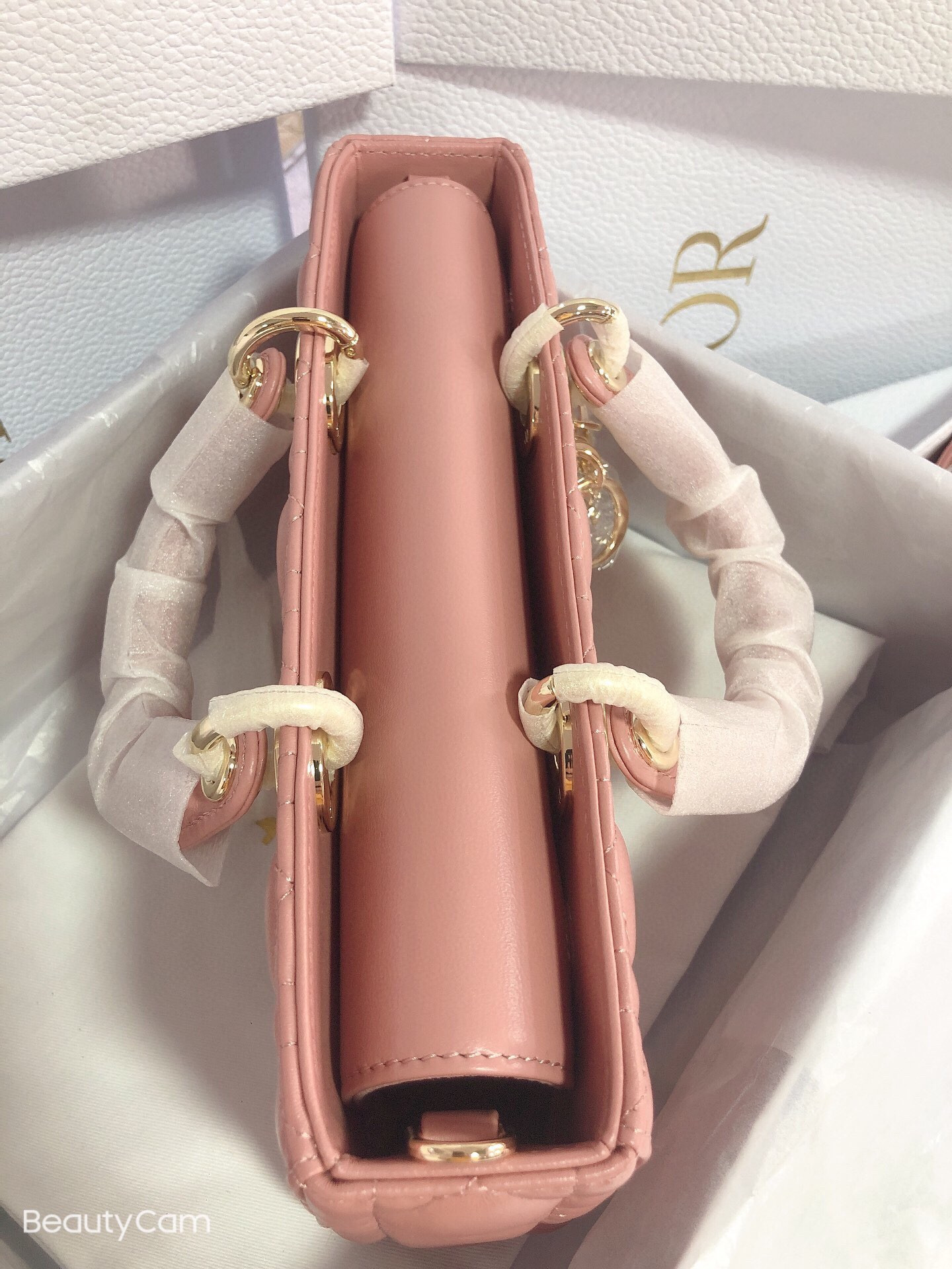 Dior Lady D-Joy bag medium pink 26 x 13.5 x 5 cm