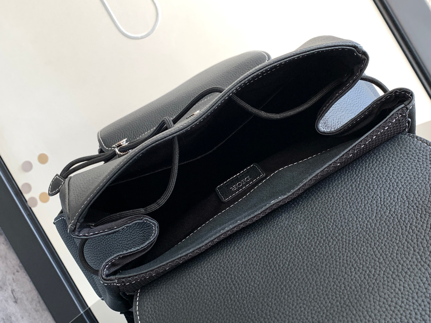 Dior Saddle Backpack 10.5 x 16 x 5.5 inches