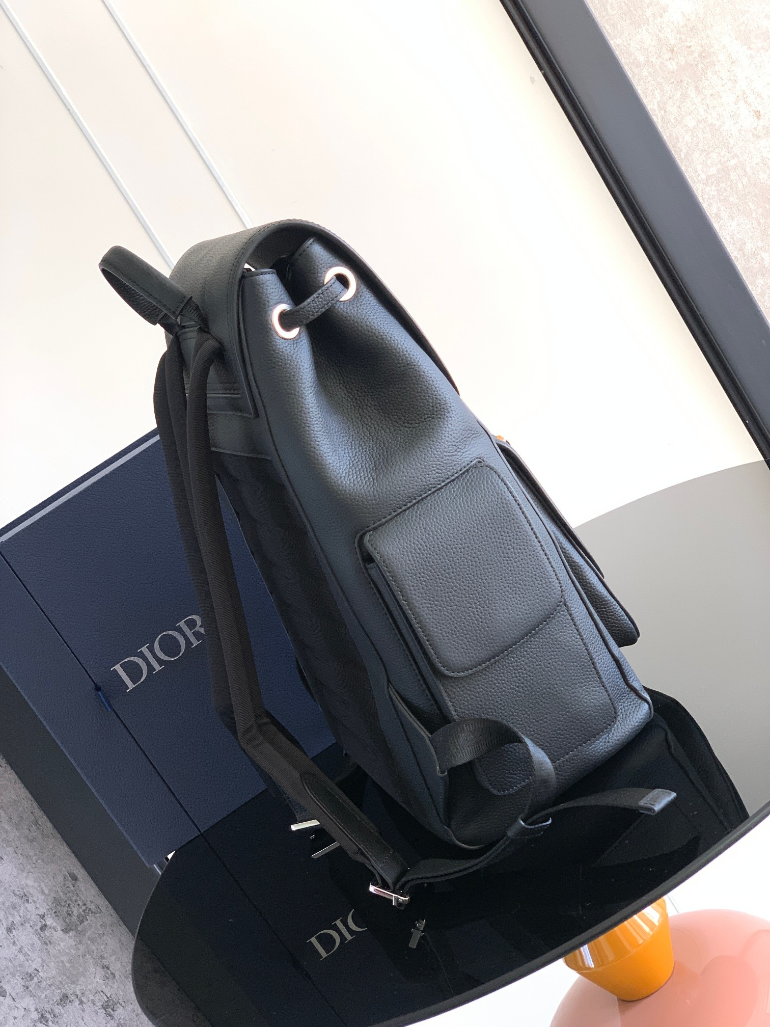 Dior Saddle Backpack 10.5 x 16 x 5.5 inches