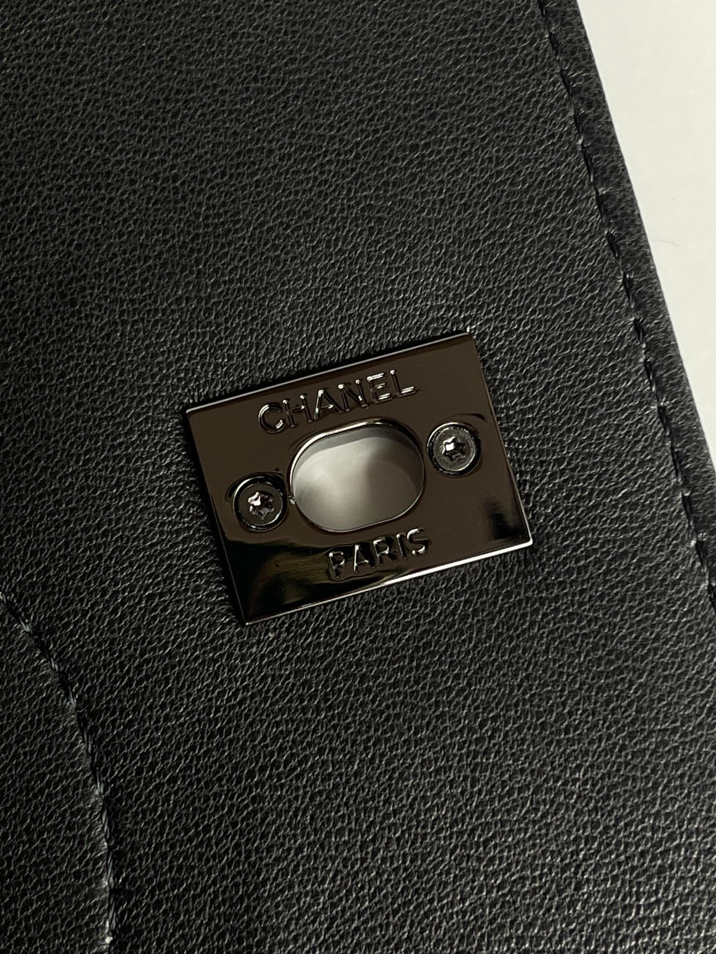 CHANEL FLAP BAG WITH TOP HANDLE 6.6 × 9.8 × 4.7 in