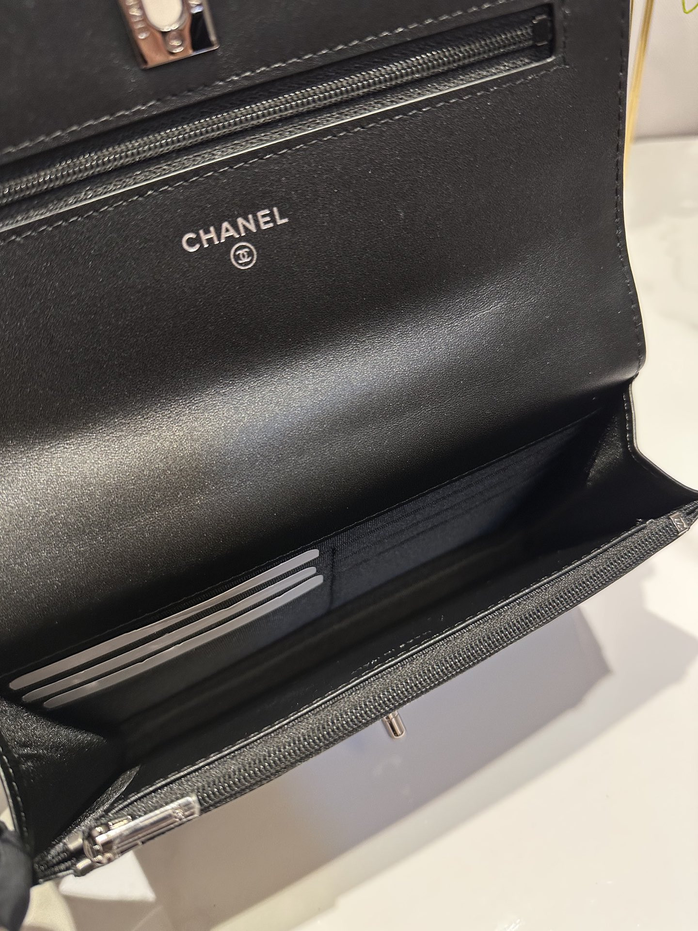 CHANEL CLASSIC WALLET ON CHAIN 4.8 × 7.5 × 1.4 in