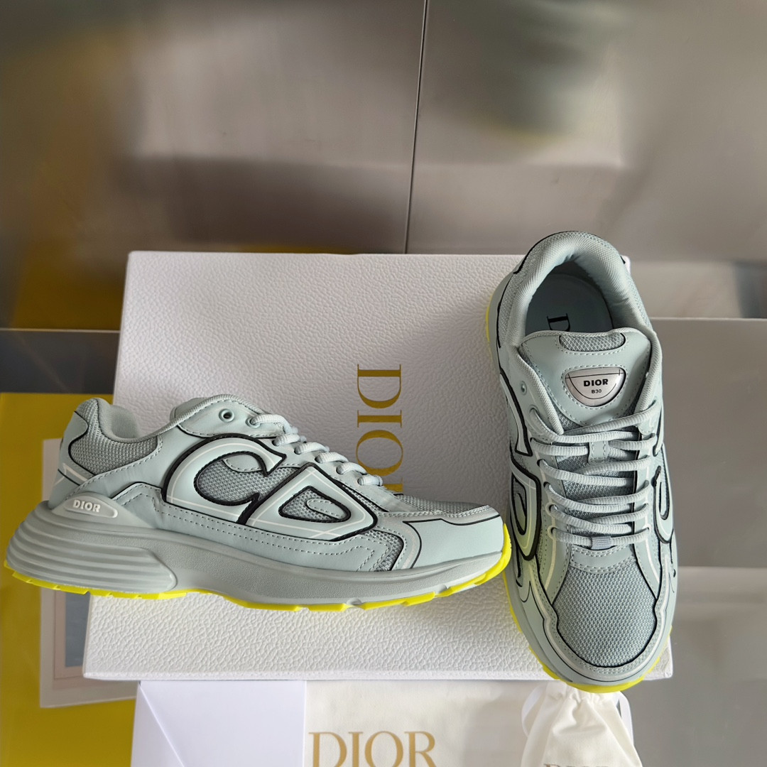 UA DIOR B30 Sneaker Blue Mesh and Technical Fabric