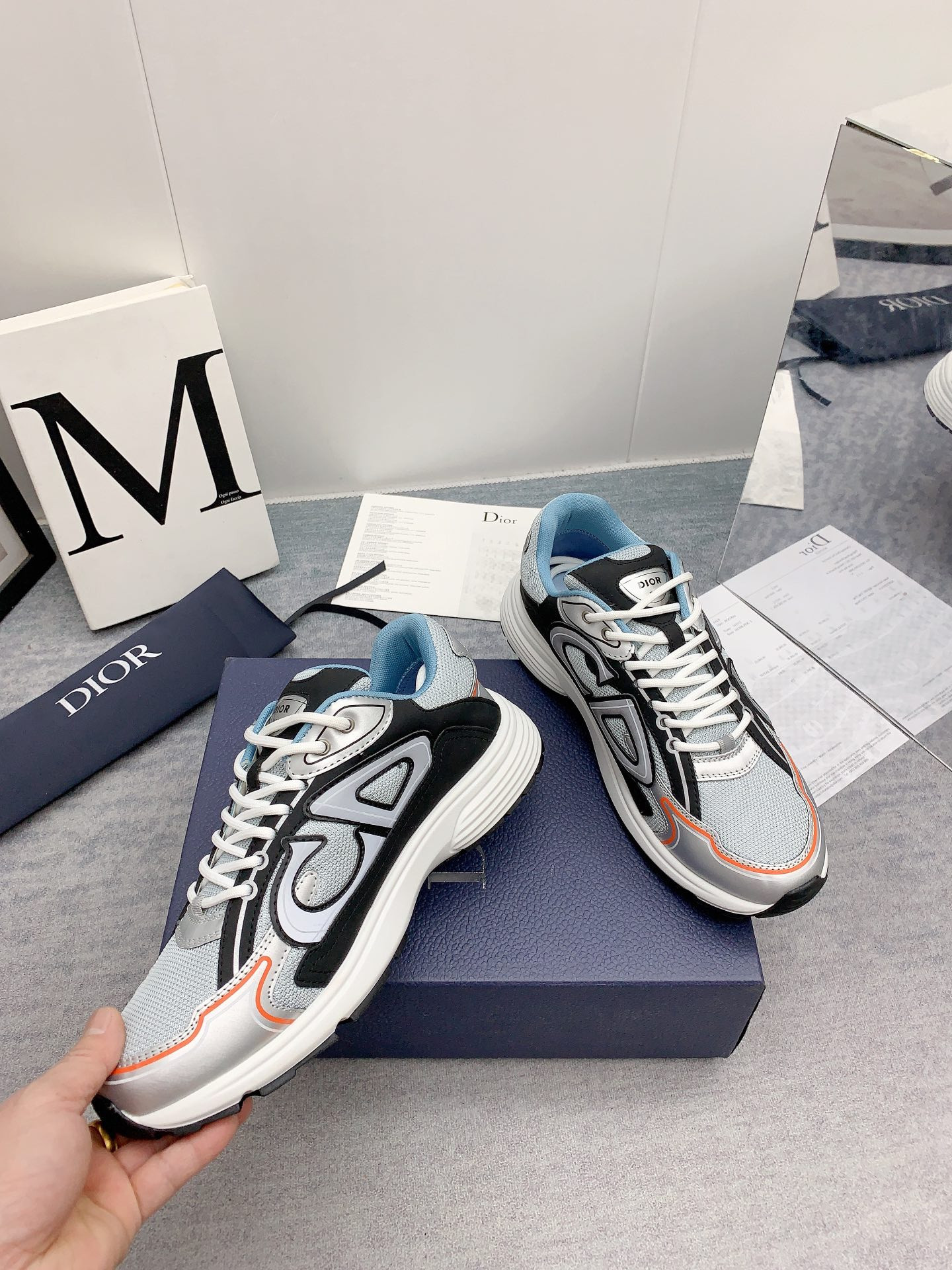 UA Dior B30 Silver Dark Grey