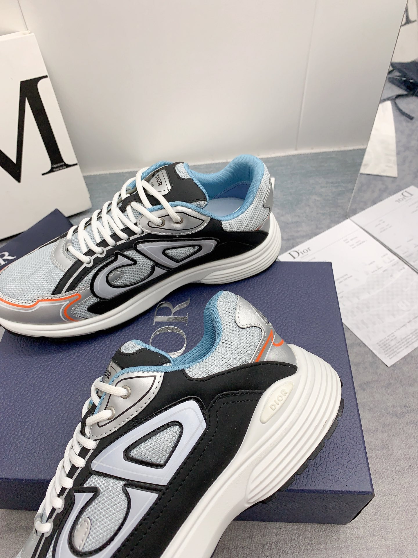 UA Dior B30 Silver Dark Grey