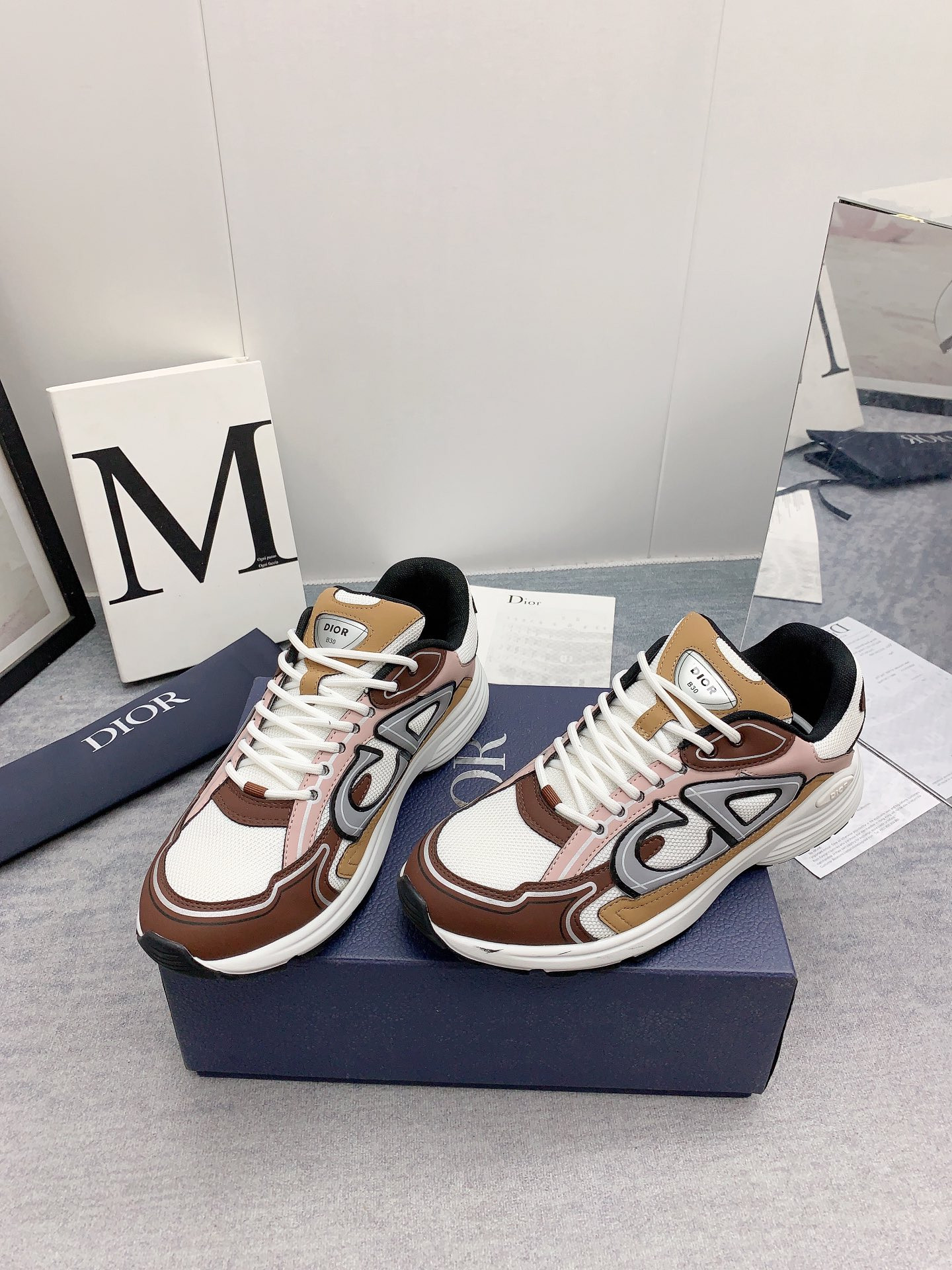 UA Dior B30 White Brown Beige