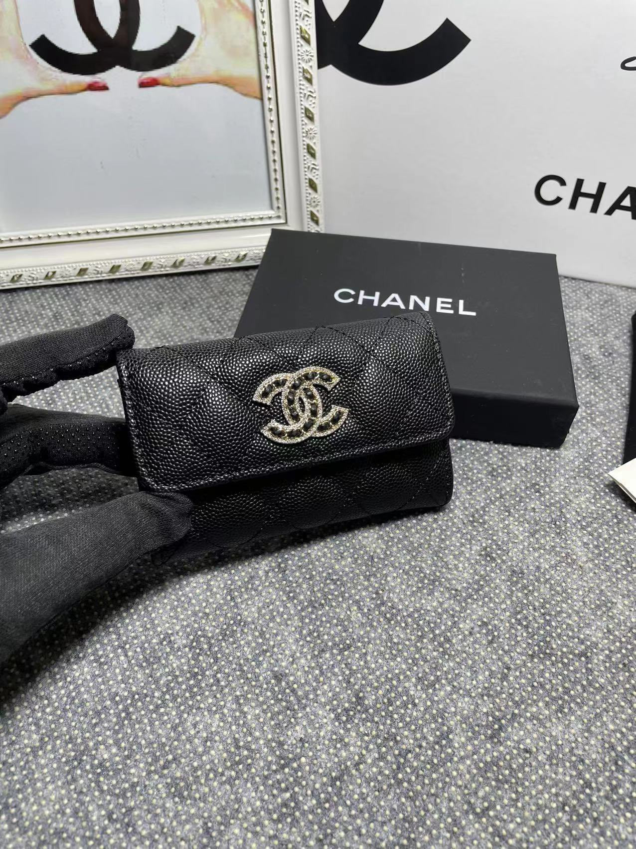 CHANEL COIN PURSE 11×8.5×3cm