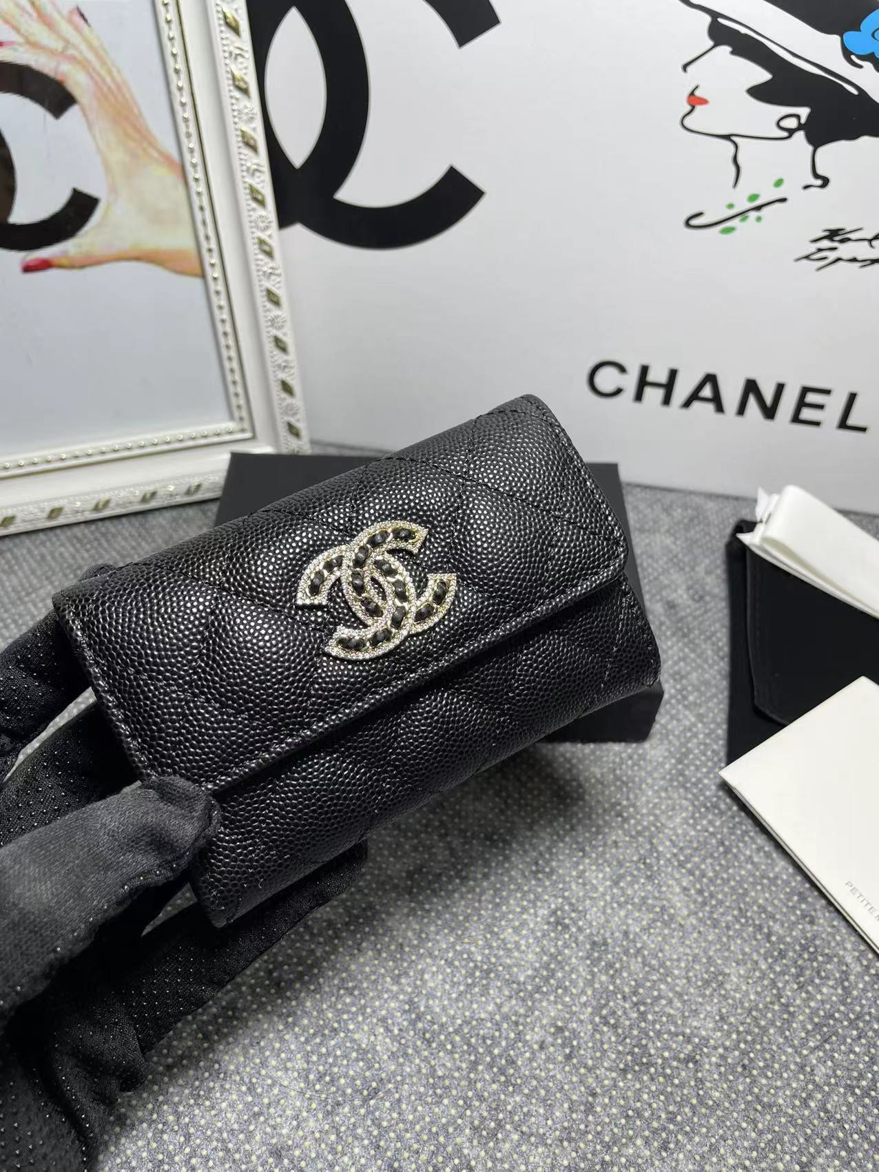 CHANEL COIN PURSE 11×8.5×3cm