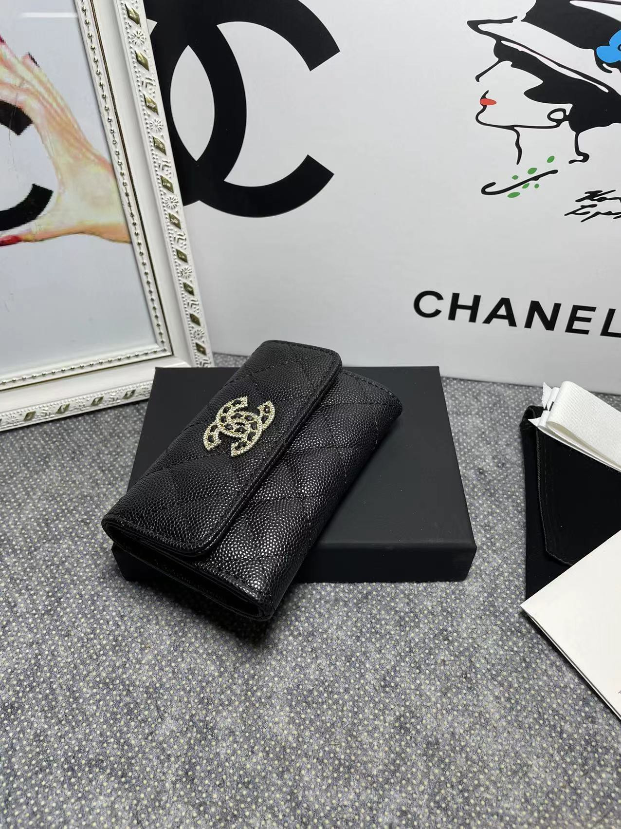 CHANEL COIN PURSE 11×8.5×3cm