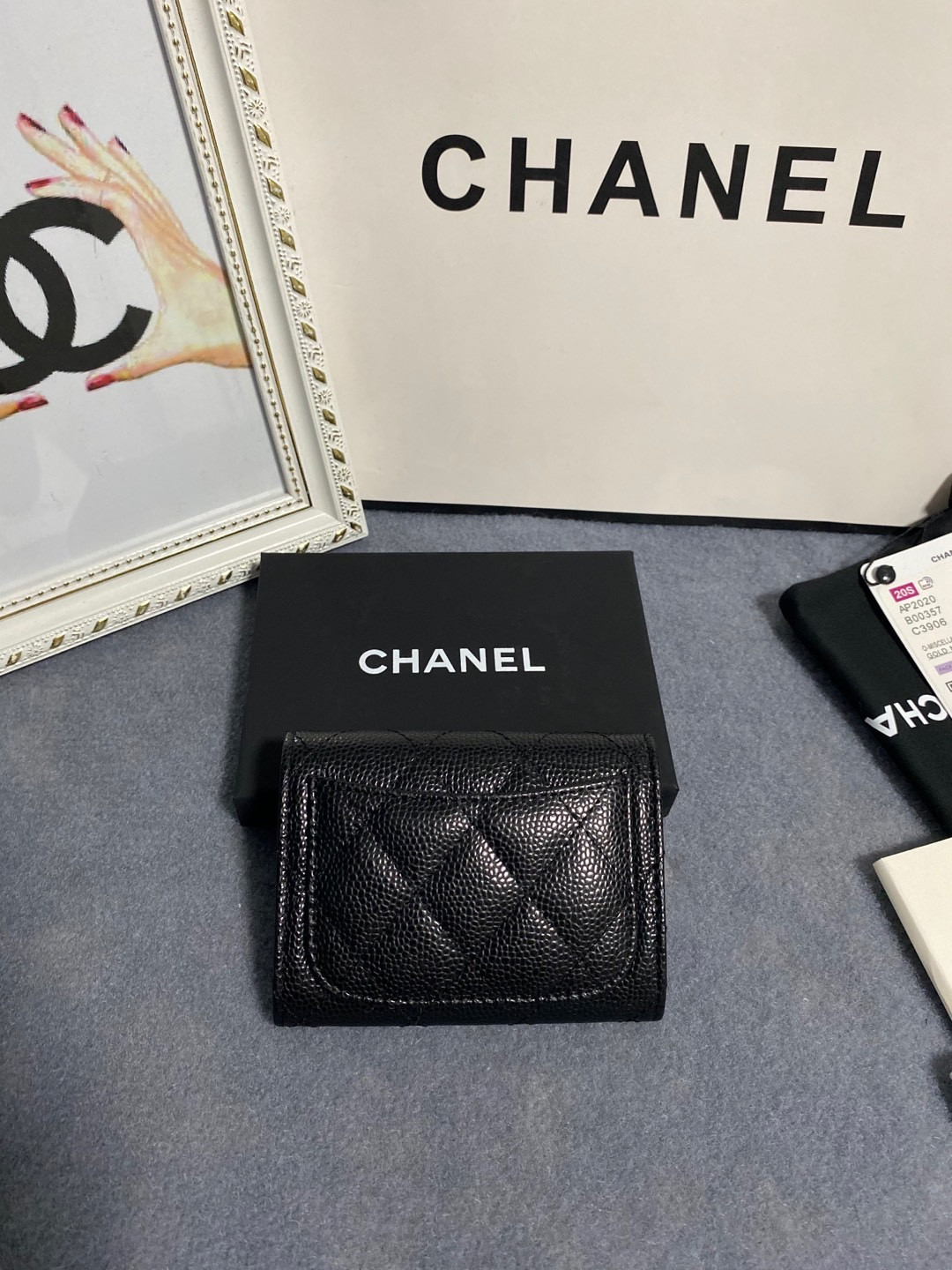 CHANEL FLAP WALLET 12 x 8.5cm
