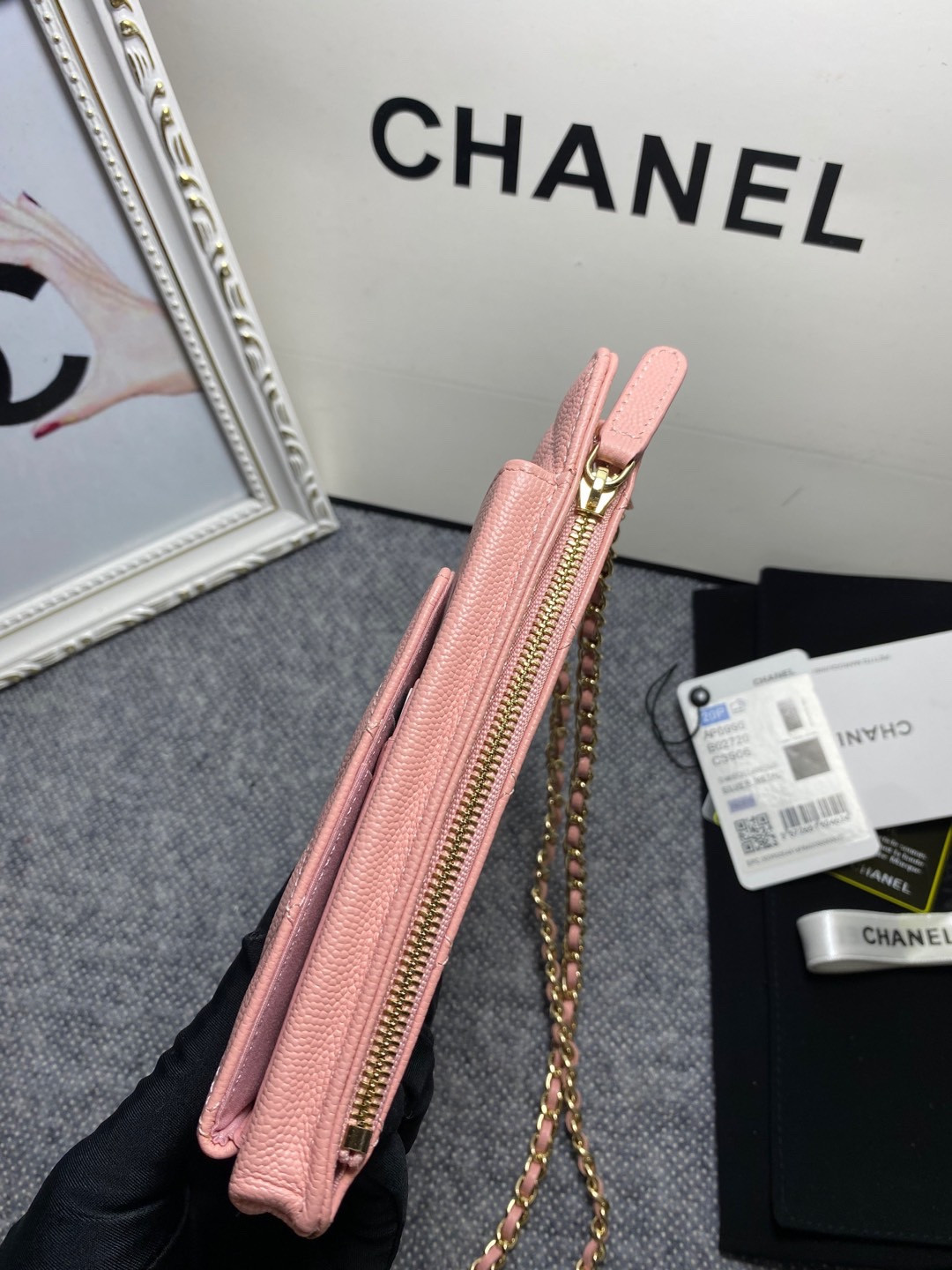 CHANEL LONG ZIPPED WALLET 19-11cm