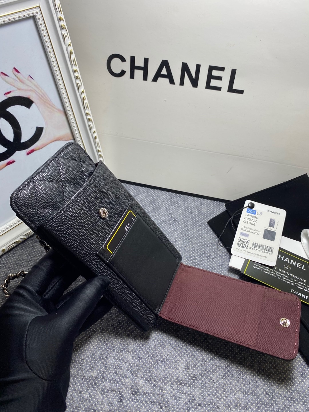 CHANEL LONG ZIPPED WALLET 19-11cm